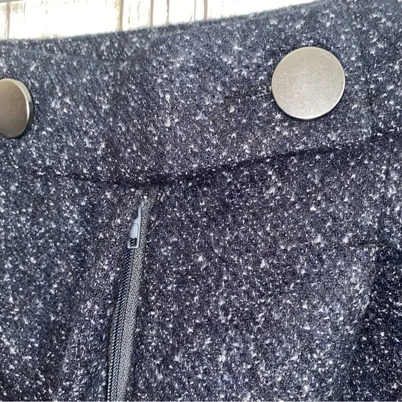 NWT ModCloth Decisions, Decisions Navy Blue Tweed High Rise Wide Leg Pants - Picture 9 of 9